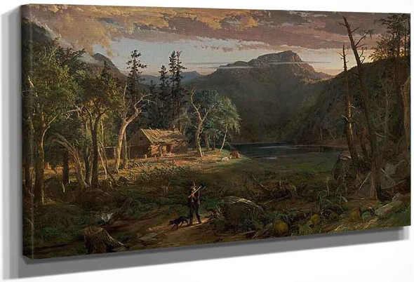 The Backwoods Of America By Jasper Francis Cropsey By Jasper Francis Cropsey