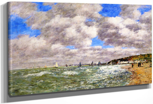 The Beach 22 By Eugene Louis Boudin