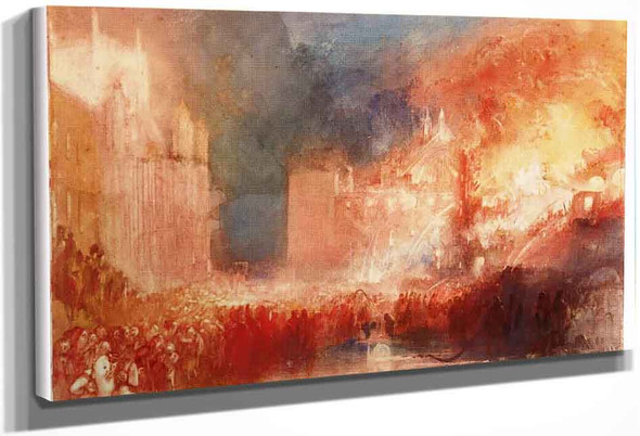 The Burning Of The Houses Of Parliament2 By Joseph Mallord William Turner