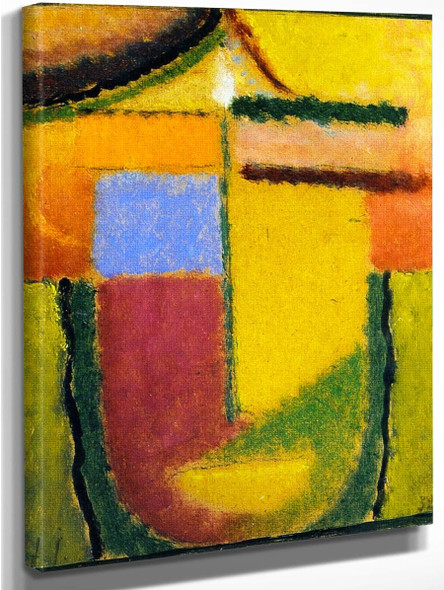 Abstract Head In Full Maturity By Alexei Jawlensky By Alexei Jawlensky