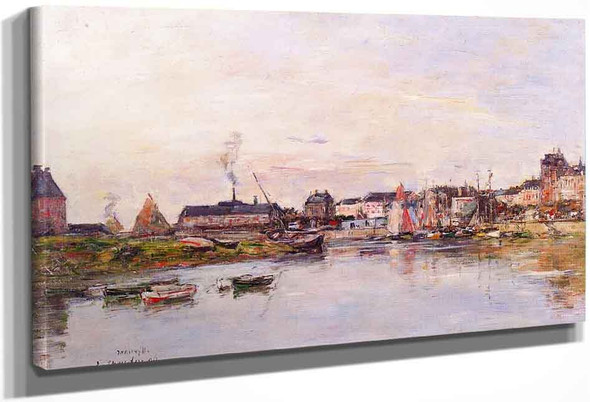 Trouville, The Port13 By Eugene Louis Boudin