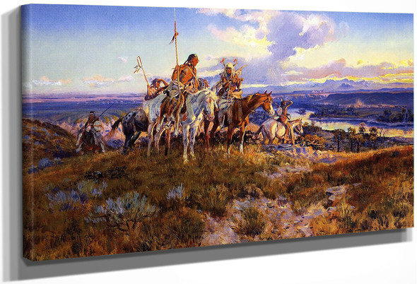Wagons By Charles Marion Russell
