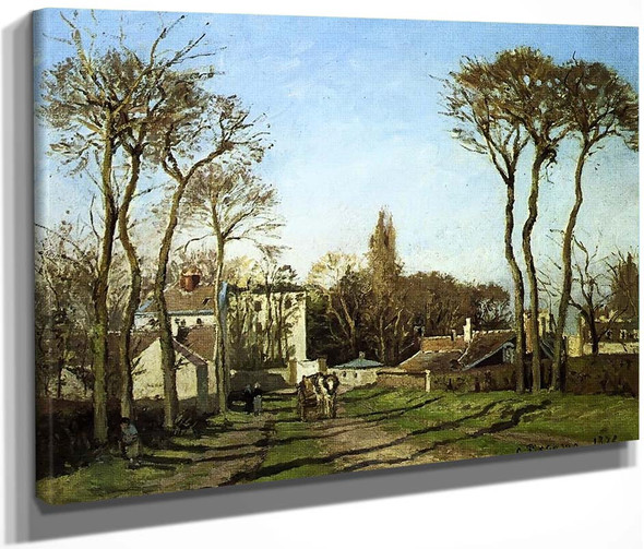 Entering The Village Of Voisins By Camille Pissarro By Camille Pissarro