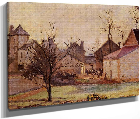 Farmyard In Pontoise By Camille Pissarro By Camille Pissarro