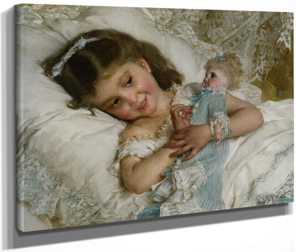 Girl With Doll By Emile Munier