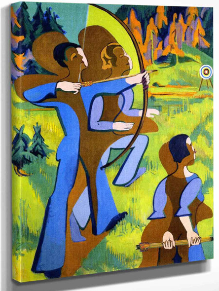 Archery By Ernst Ludwig Kirchner By Ernst Ludwig Kirchner