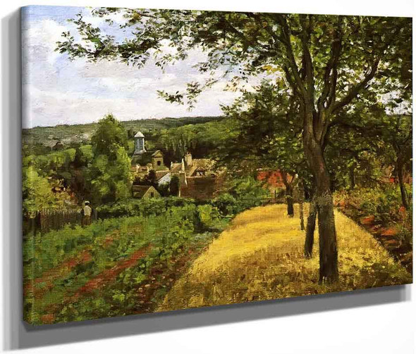 Orchards At Louveciennes By Camille Pissarro By Camille Pissarro