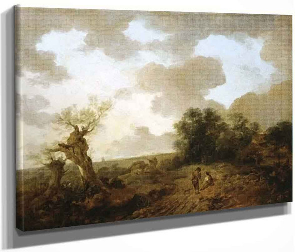 Suffolk Landscape By Thomas Gainsborough  By Thomas Gainsborough
