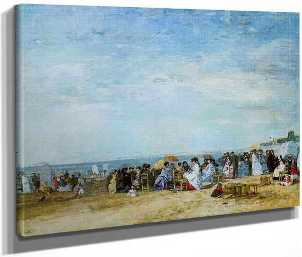 The Beach By Eugene Louis Boudin By Eugene Louis Boudin