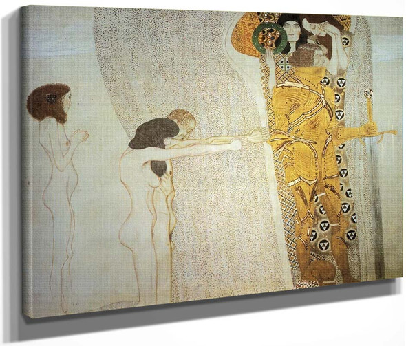 The Beethoven Frieze The Longing For Happiness By Gustav Klimt By Gustav Klimt