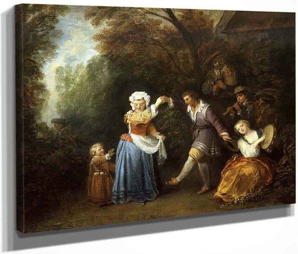 The Country Dance By Jean Antoine Watteau French1684  1721