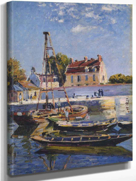 Boats By Alfred Sisley
