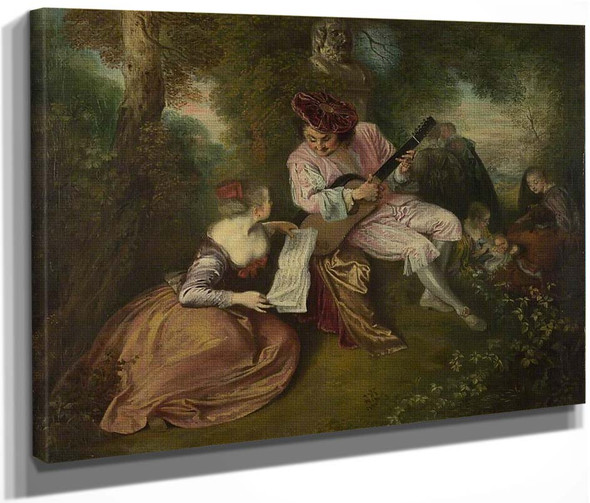 The Scale Of Love By Jean Antoine Watteau French1684  1721