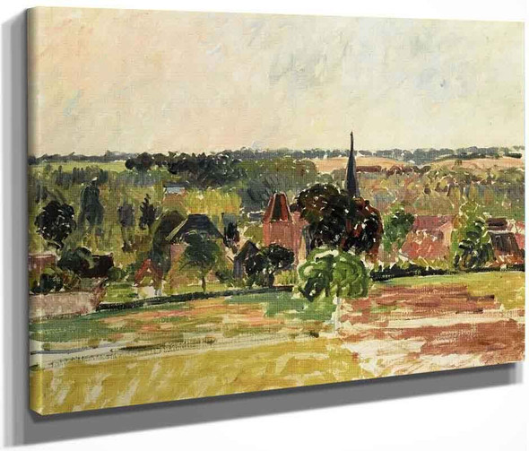 View Of Eragny By Camille Pissarro By Camille Pissarro
