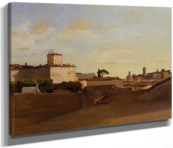 View Of Pincio, Italy By Jean Baptiste Camille Corot By Jean Baptiste Camille Corot