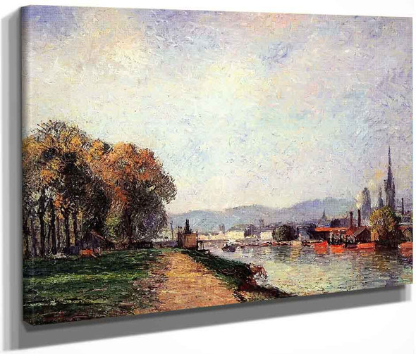View Of Rouen By Camille Pissarro By Camille Pissarro