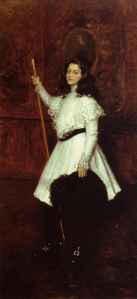 Girl In White By William Merritt Chase
