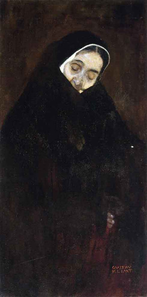Old Woman By Gustav Klimt