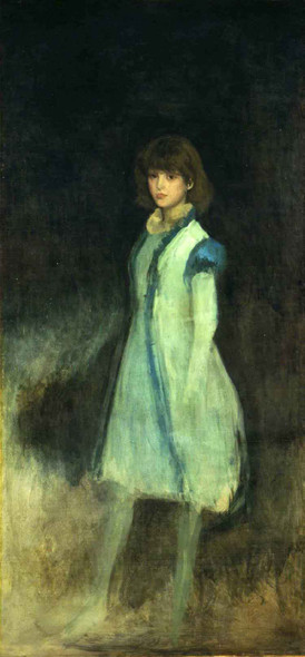 The Blue Girl Portrait Of Connie Gilchrist By James Abbott Mcneill Whistler American