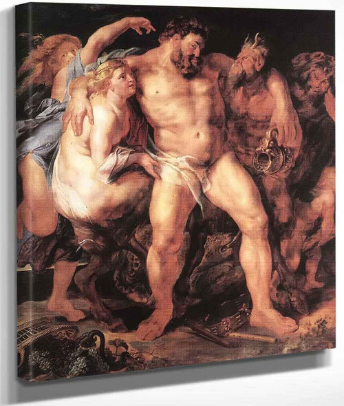 The Drunken Hercules By Peter Paul Rubens By Peter Paul Rubens