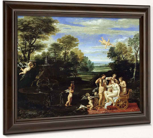 Landscape With The Toilet Of Venus By Annibale Carracci By Annibale Carracci