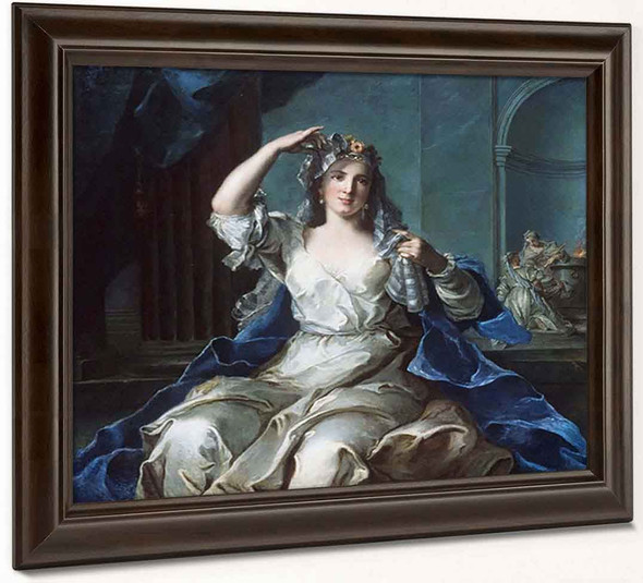 Portrait Of A Lady As A Vestal Virgin By Jean Marc Nattier