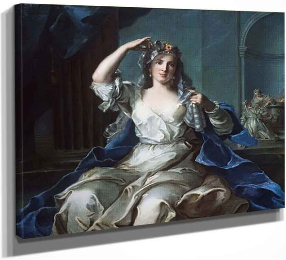 Portrait Of A Lady As A Vestal Virgin By Jean Marc Nattier
