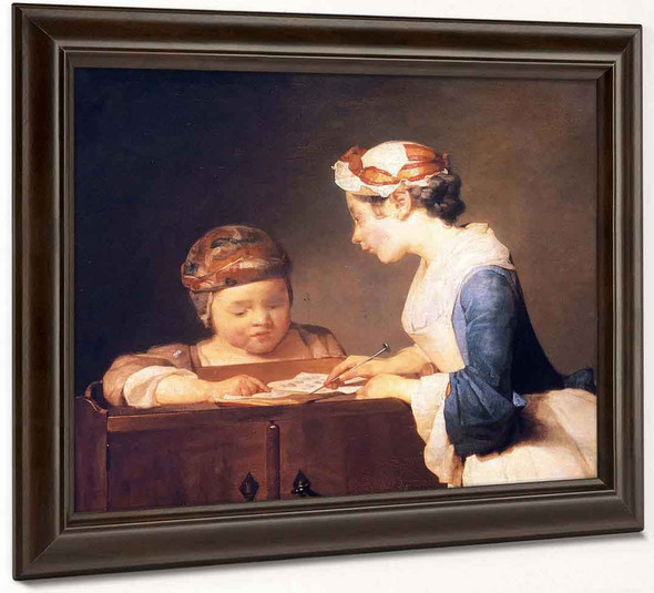 The Schoolmistress By Jean Baptiste Simeon Chardin By Jean Baptiste Simeon Chardin