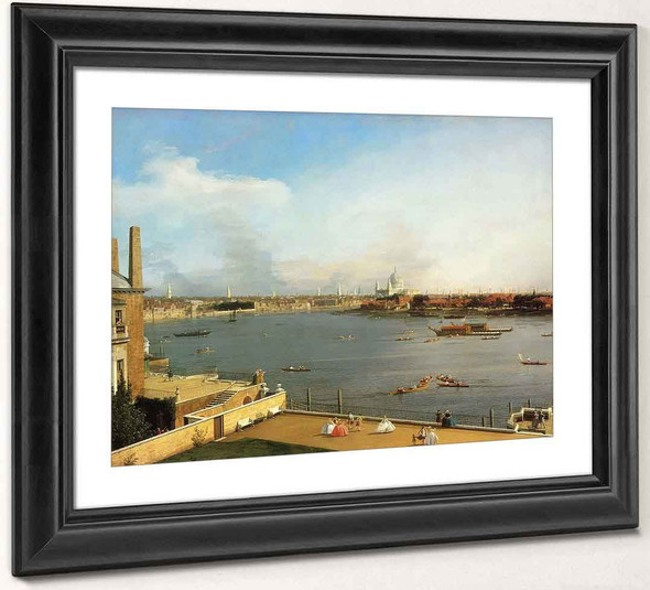 The Thames And The City Of London From Richmond House By Canaletto By Canaletto