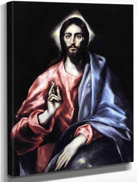 Christ As Saviour By El Greco By El Greco
