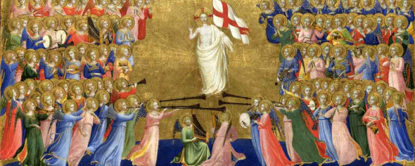 Fiesole San Domenico Altarpiece Christ Glorified In The Court Of Heaven By Fra Angelico