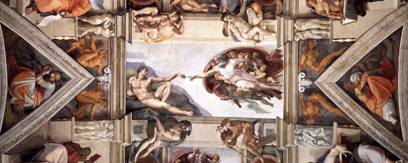 The Ceiling Of The Sistine Chapel  2 By Michelangelo Buonarroti By Michelangelo Buonarroti