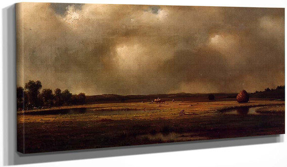 Storm Over The Marshes By Martin Johnson Heade
