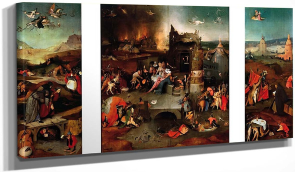 The Temptation Of Saint Anthony By Hieronymus Bosch