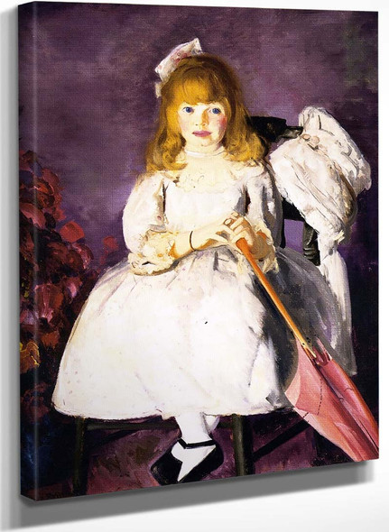 Anne With Her Parasol By George Wesley Bellows