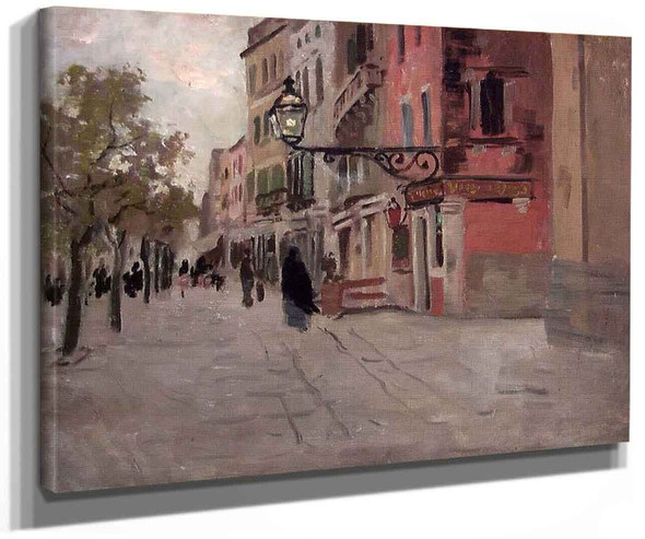 Street In Venice By Fritz Thaulow