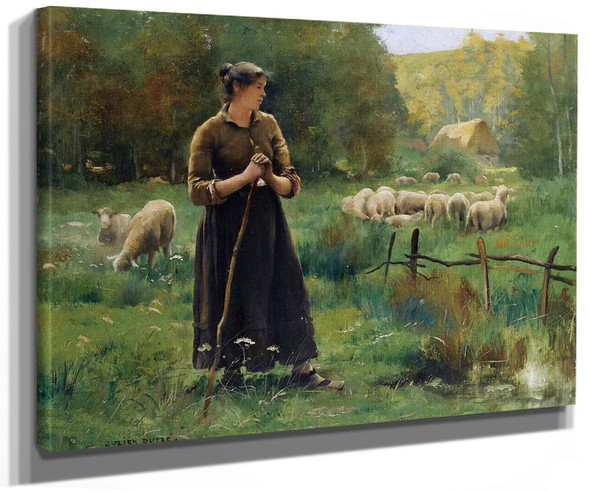 The Young Shepherdess By Julien Dupre
