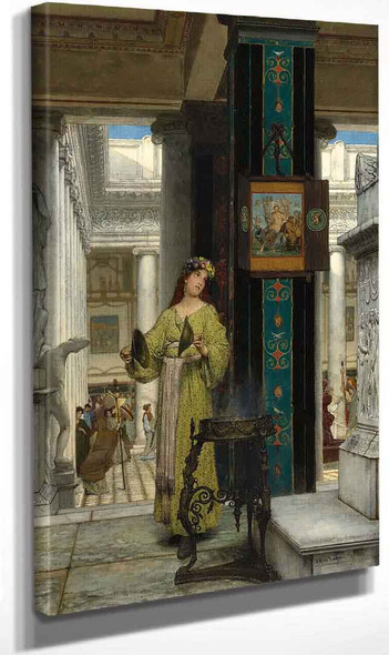 In The Temple (Also Known As The Cymbal Player) By Sir Lawrence Alma Tadema