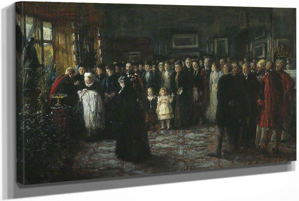 The Baptism Of Prince Maurice Of Battenberg by George Ogilvy Reid