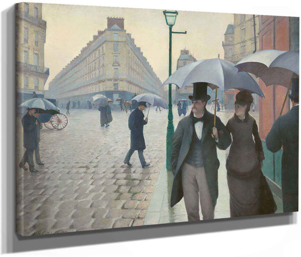 Paris Street In Rainy Weather By Gustave Caillebotte by Gustave Caillebotte