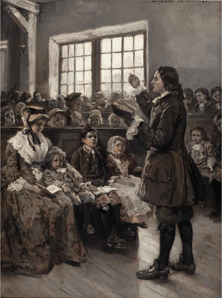 John Wesley Teaching His Sunday School 1897 by Alice Barber Stephens