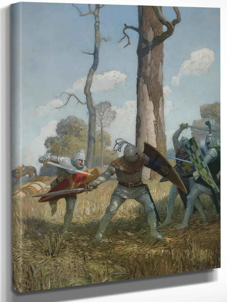 Knight Fought Three Hours by Nc Wyeth