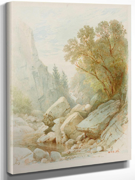 Split Rock Adirondacks 1868 by William Trost Richards