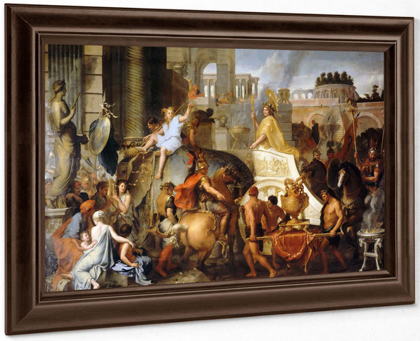 Entry Of Alexander Into Babylon Or The Triumph Of Alexander by Charles Le Brun