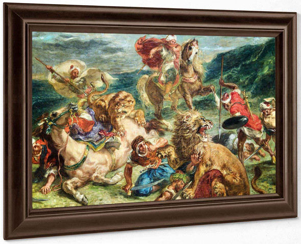 Lion Hunt2 by Eugene Delacroix