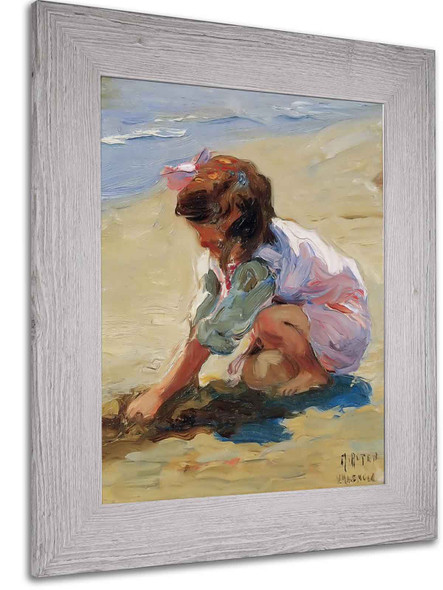 Child At The Beach by Mathias J Alten