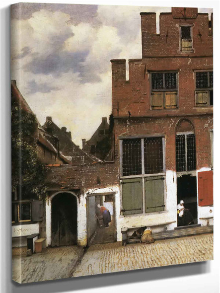 Street In Delft by Johannes Vermeer