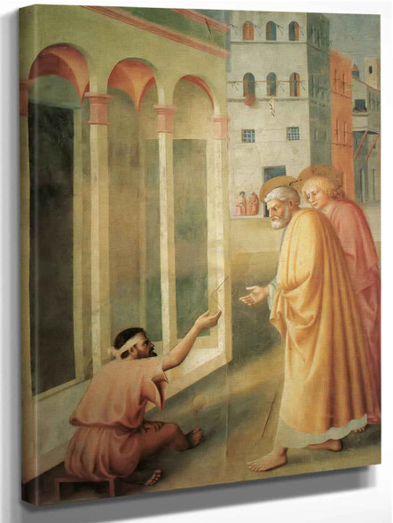 The Healing Of The Cripple by Masaccio