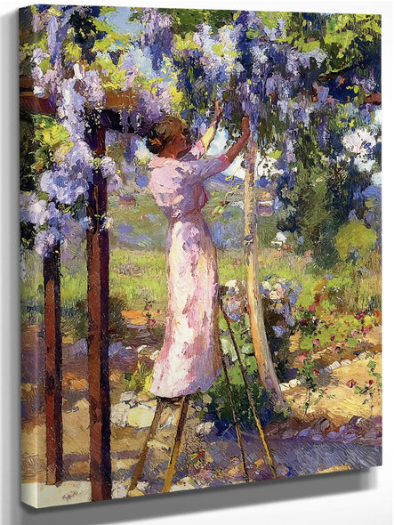 Trimming The Wisteria by Franz a Bischoff