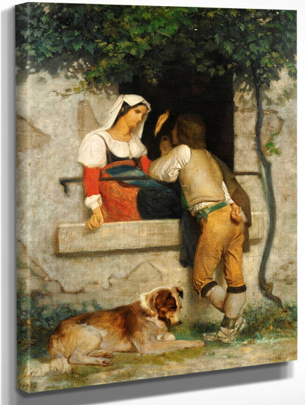Italian Lovers  By William Bouguereau